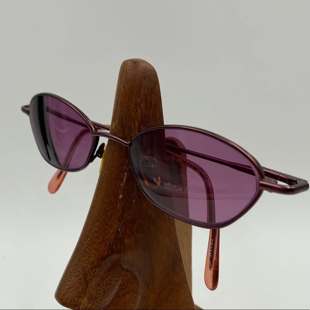 Vintage CE-TRU 2294 Purple Oval Sunglasses Frames